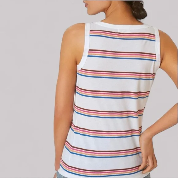 t.la Anthropologie Assorted Stripe Scoop-Neck Layering Tank Top - Picture 3 of 8